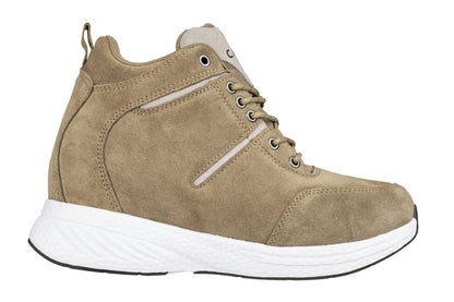 CALTO - S22819 - 3.6 Inches Taller (Khaki/Grey) - High - Top SneakersSneakers / AthleticsTorqelo.com