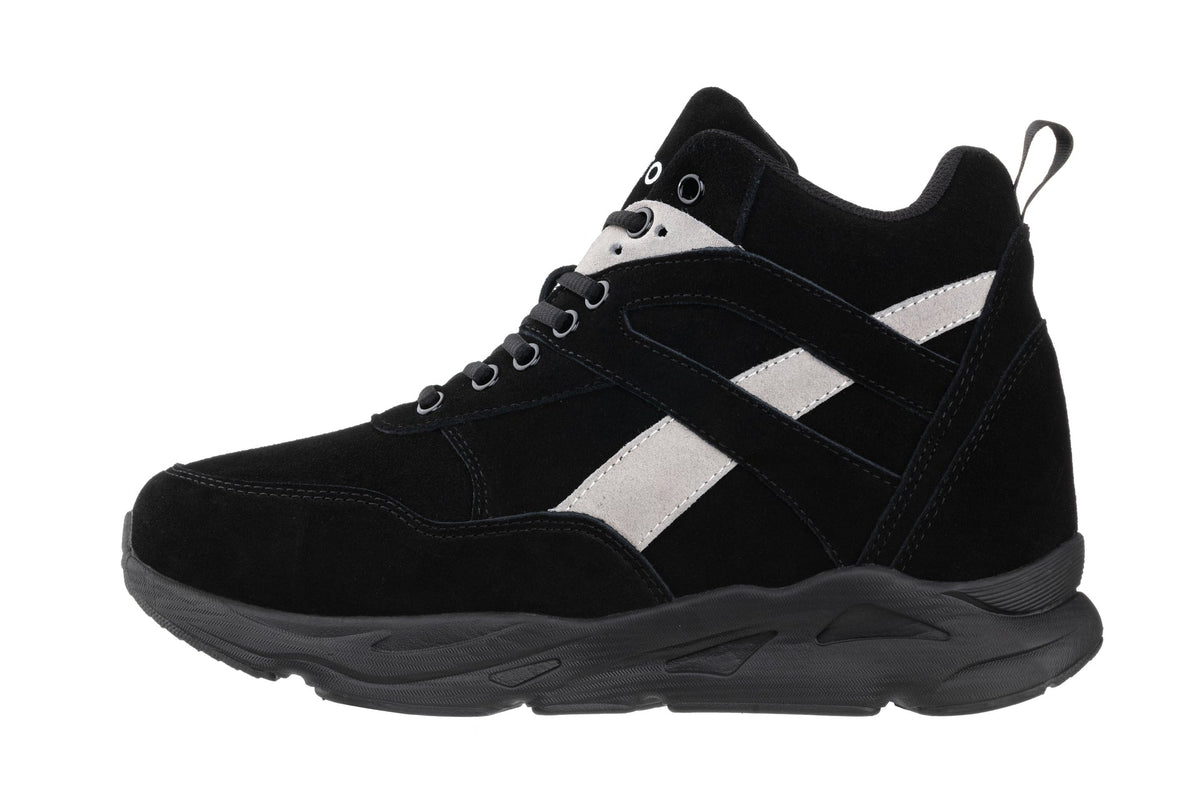 CALTO - S33594 - 4 Inches Taller (Black/Grey) - SneakersSneakers / AthleticsTorqelo.com