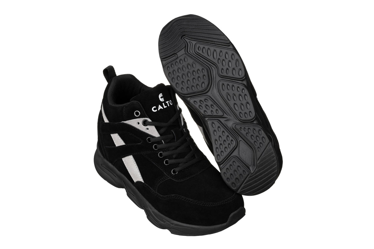 CALTO - S33594 - 4 Inches Taller (Black/Grey) - SneakersSneakers / AthleticsTorqelo.com