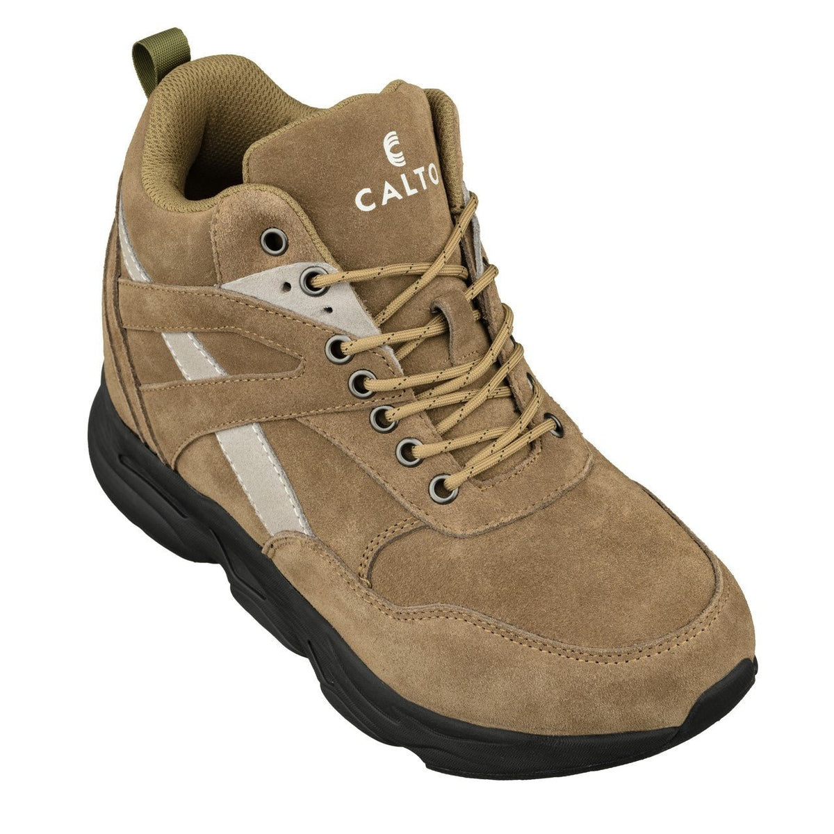 CALTO - S33596 - 4 Inches Taller (Olive Green) - SneakersSneakers / AthleticsTorqelo.com