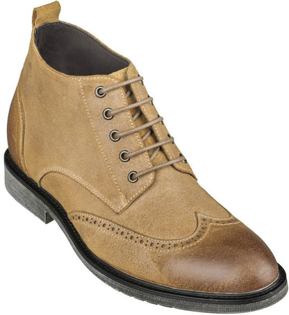 CALTO - S3652 - 3.0 Inches Taller (Light Brown) - LightweightBootsTorqelo.com