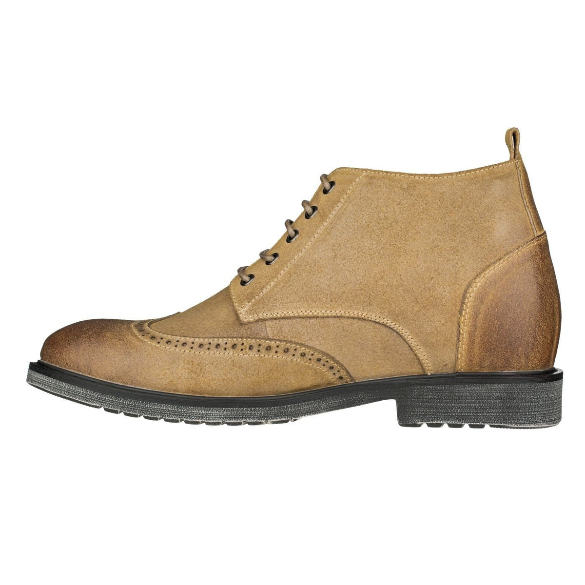 CALTO - S3652 - 3.0 Inches Taller (Light Brown) - LightweightBootsTorqelo.com
