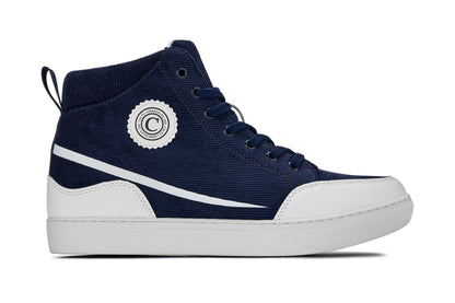 CALTO - S4132 - 2.6 Inches Taller (Navy/White Sole) - Corduroy Ankle Top Sneak-bootSneakers / AthleticsTorqelo.com