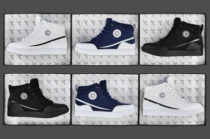 CALTO - S4132 - 2.6 Inches Taller (Navy/White Sole) - Corduroy Ankle Top Sneak-bootSneakers / AthleticsTorqelo.com