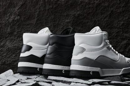 CALTO - S4751 - 3 Inches Taller (White/Grey) - High Top SneakersCasualTorqelo.com
