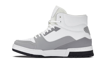CALTO - S4751 - 3 Inches Taller (White/Grey) - High Top SneakersCasualTorqelo.com