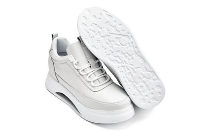CALTO - S4926 - 3.2 Inches Taller (Bone/White Sole) - Chunky Elevated Platform SneakersSneakers / AthleticsTorqelo.com