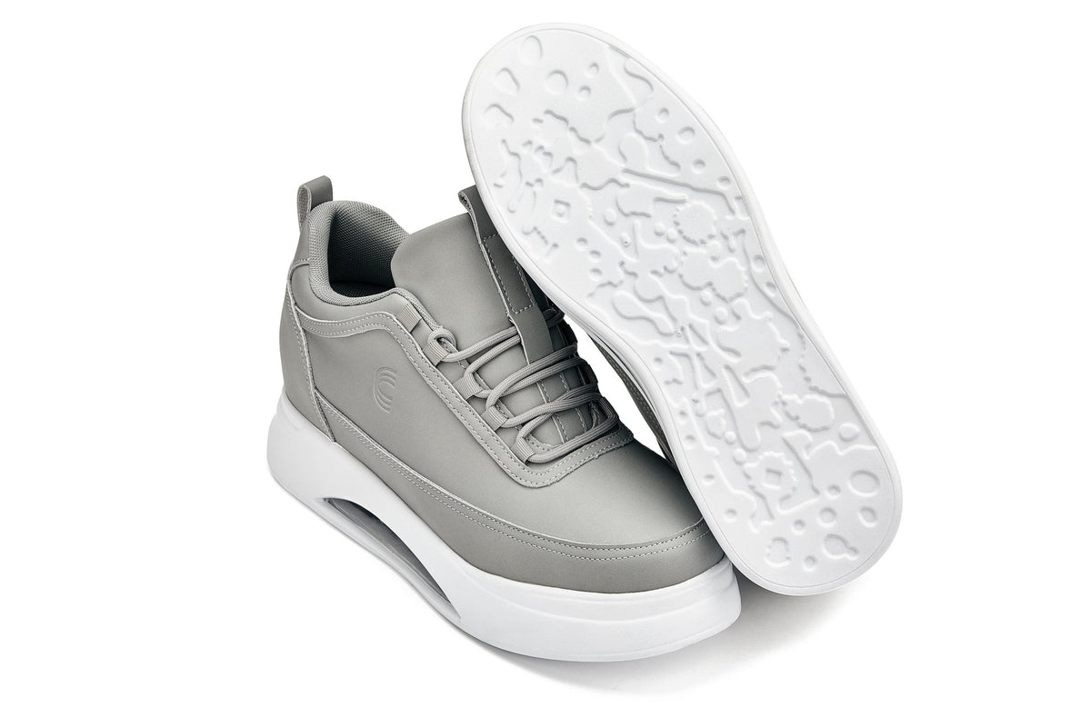 CALTO - S4927 - 3.2 Inches Taller (Dove Grey/White Sole) - Chunky Elevated Platform SneakersSneakers / AthleticsTorqelo.com