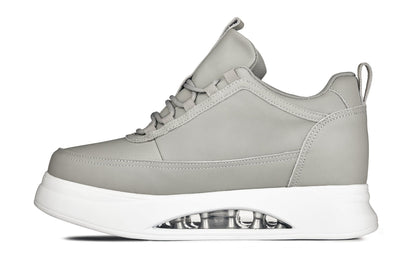 CALTO - S4927 - 3.2 Inches Taller (Dove Grey/White Sole) - Chunky Elevated Platform SneakersSneakers / AthleticsTorqelo.com