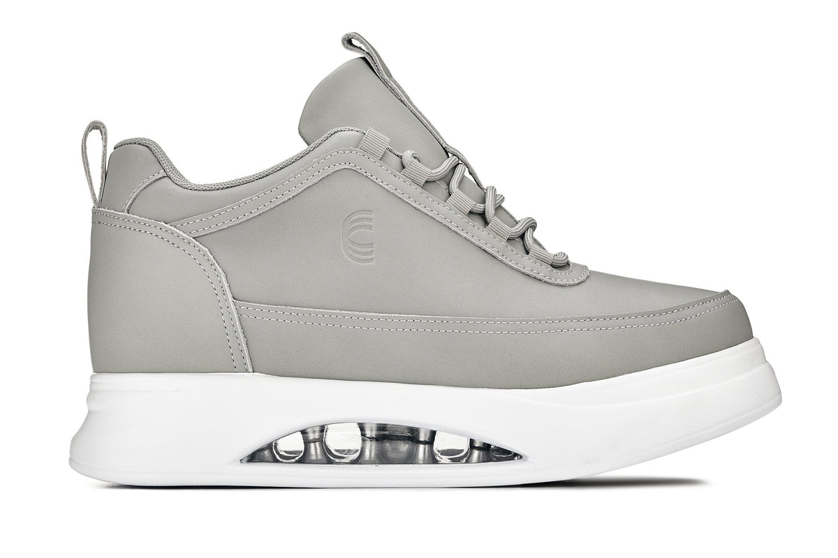 CALTO - S4927 - 3.2 Inches Taller (Dove Grey/White Sole) - Chunky Elevated Platform SneakersSneakers / AthleticsTorqelo.com