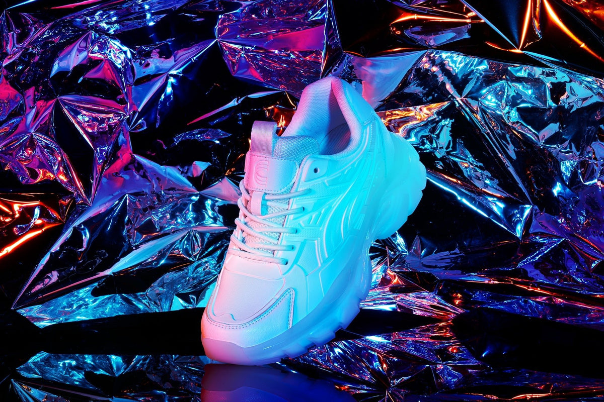 CALTO - S5285 - 2.6 Inches Taller (White/Translucent White Sole) - Chunky Sole Sporty SneakersSneakers / AthleticsTorqelo.com