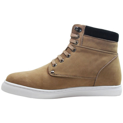 CALTO - T53121 - 2.6 Inches Taller (Nubuck Tan) - High top sneak-bootSneakers / AthleticsTorqelo.com