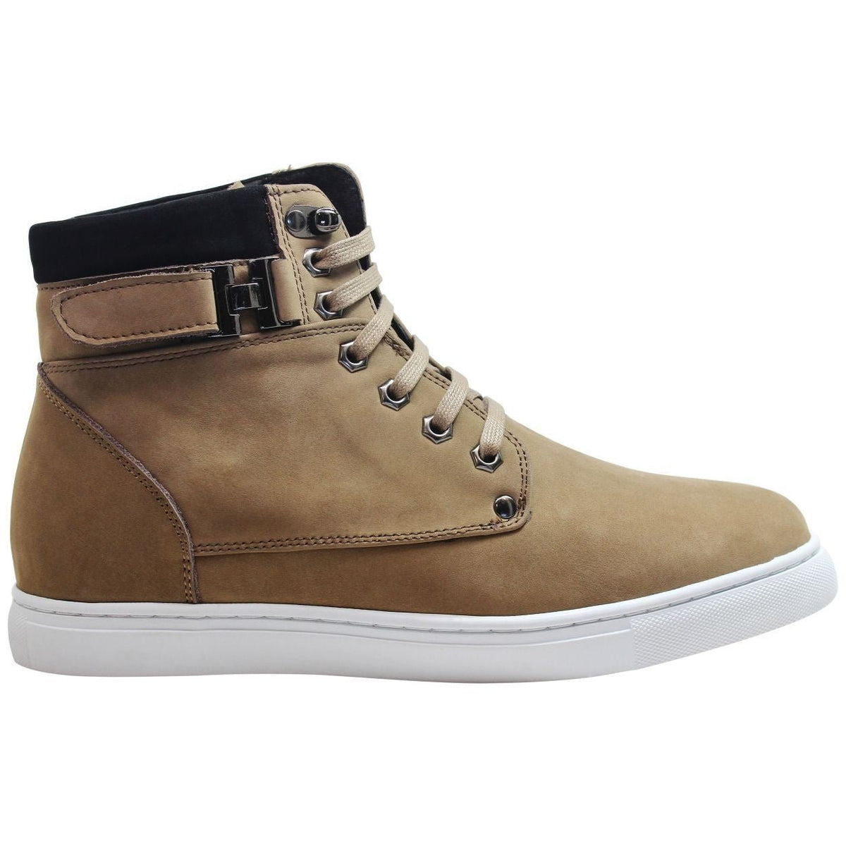 CALTO - T53121 - 2.6 Inches Taller (Nubuck Tan) - High top sneak-bootSneakers / AthleticsTorqelo.com