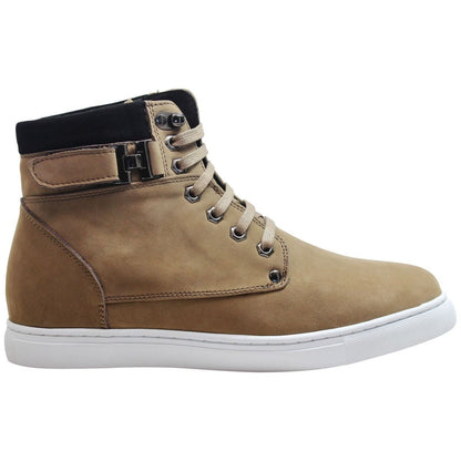 CALTO - T53121 - 2.6 Inches Taller (Nubuck Tan) - High top sneak-bootSneakers / AthleticsTorqelo.com