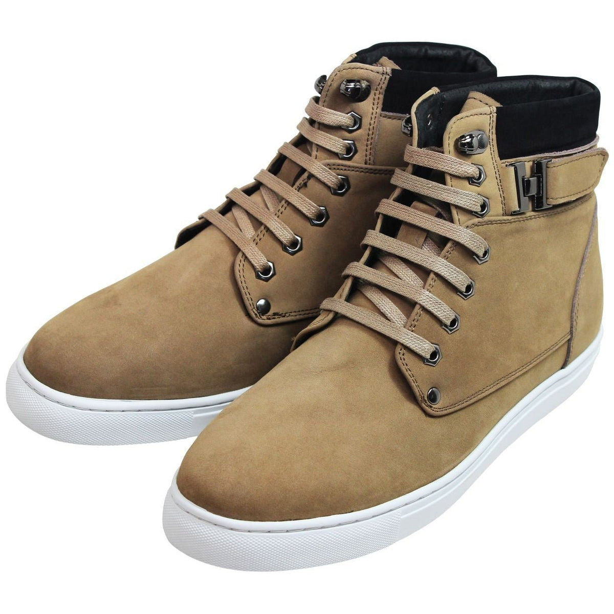 CALTO - T53121 - 2.6 Inches Taller (Nubuck Tan) - High top sneak-bootSneakers / AthleticsTorqelo.com