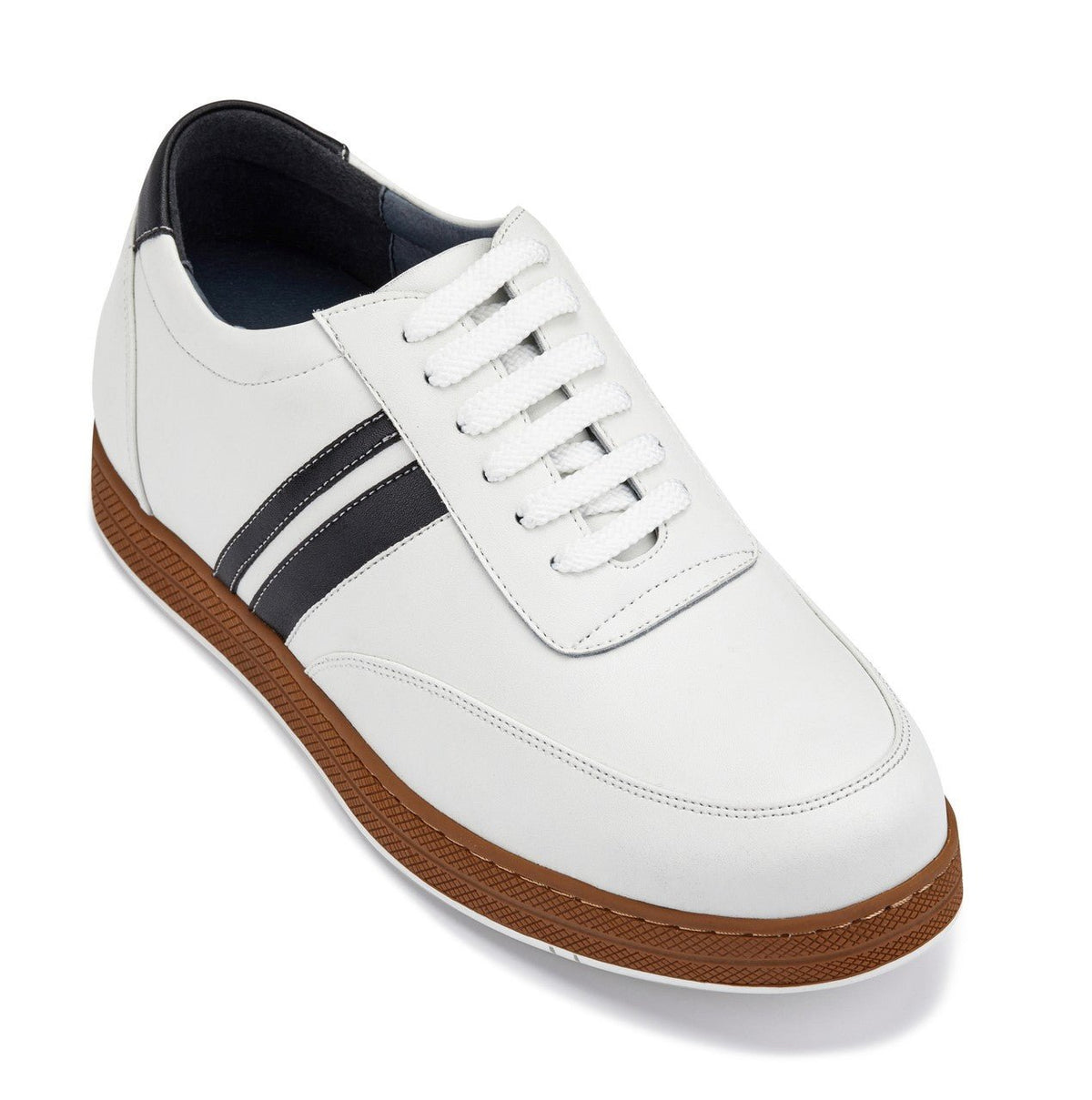 CALTO White Leather Sneakers - 2.8 inches - Y2821CasualTorqelo.com