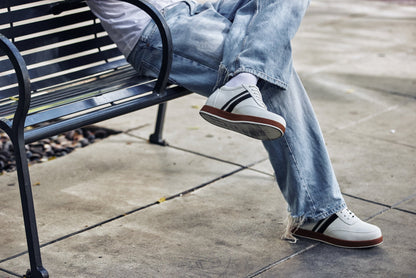 CALTO White Leather Sneakers - 2.8 inches - Y2821CasualTorqelo.com
