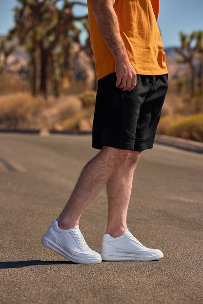 CALTO - X1647 - 2.8 Inches Taller (White) - Lightweight SneakersSneakers / AthleticsTorqelo.com