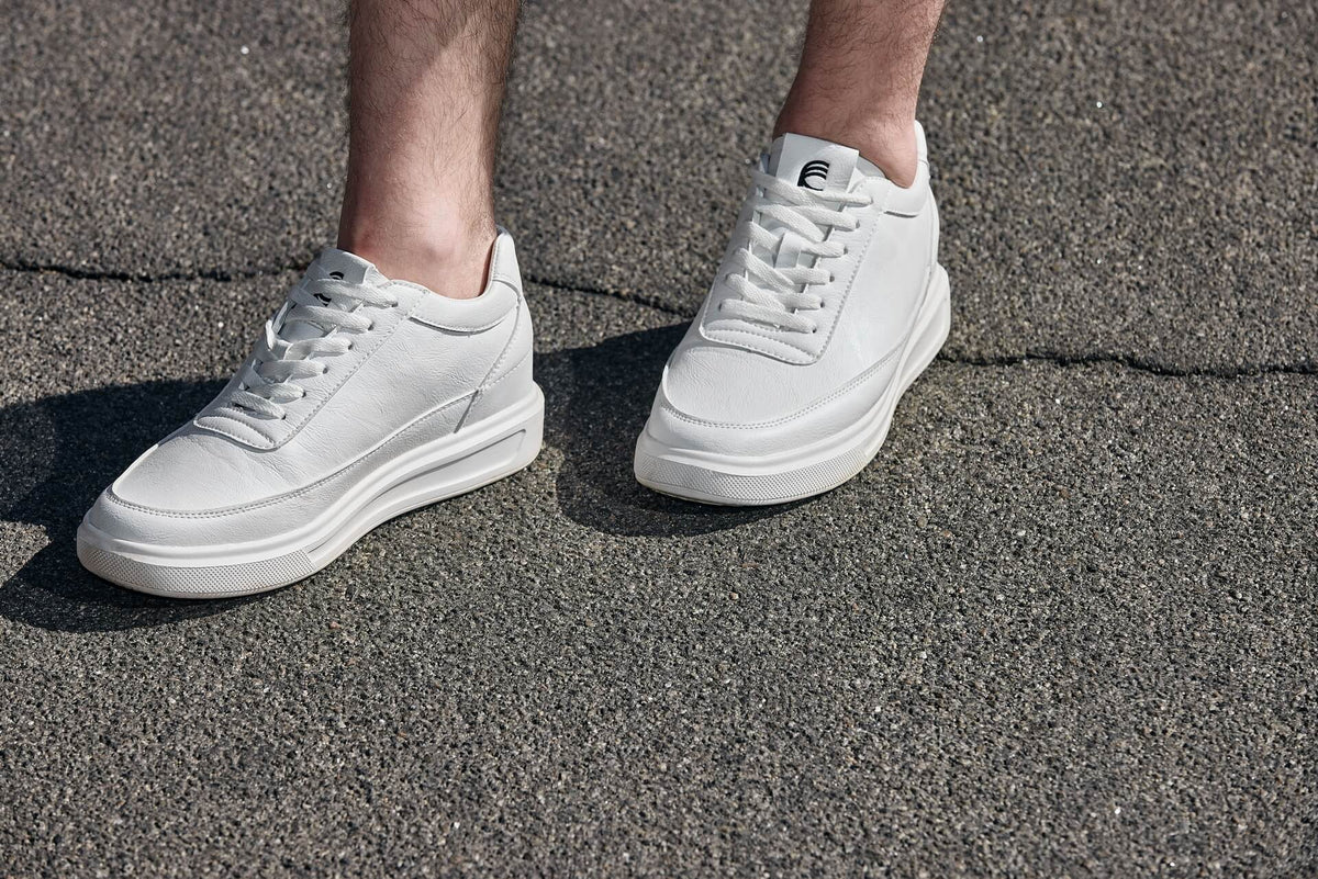 CALTO - X1647 - 2.8 Inches Taller (White) - Lightweight SneakersSneakers / AthleticsTorqelo.com
