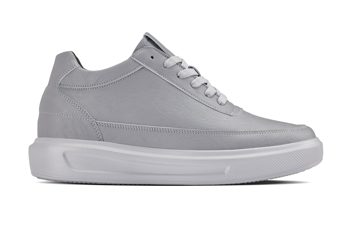 CALTO - X1648 - 2.8 Inches Taller (Pewter Grey) - Lightweight SneakersSneakers / AthleticsTorqelo.com