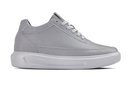 CALTO - X1648 - 2.8 Inches Taller (Pewter Grey) - Lightweight SneakersSneakers / AthleticsTorqelo.com