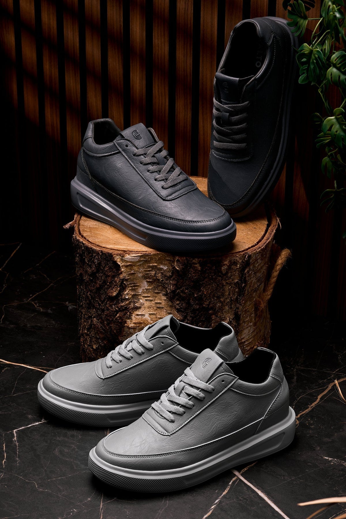 CALTO - X1649 - 2.8 Inches Taller (Iron Grey) - Lightweight SneakersSneakers / AthleticsTorqelo.com