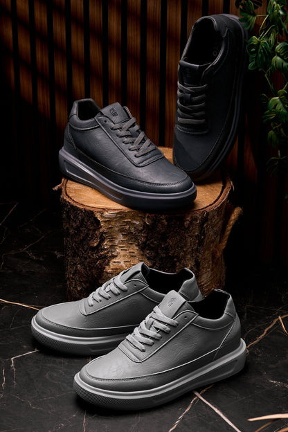 CALTO - X1649 - 2.8 Inches Taller (Iron Grey) - Lightweight SneakersSneakers / AthleticsTorqelo.com