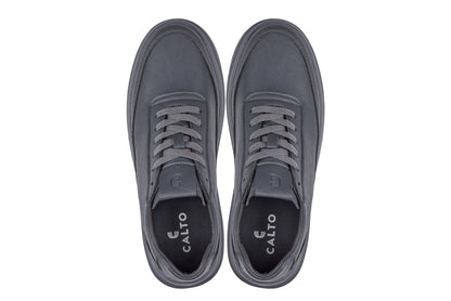 CALTO - X1649 - 2.8 Inches Taller (Iron Grey) - Lightweight SneakersSneakers / AthleticsTorqelo.com