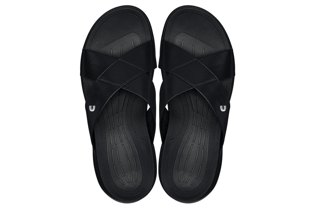 CALTO - X1652 - 2 Inches Taller (Black/Matte Black)SandalsTorqelo.com