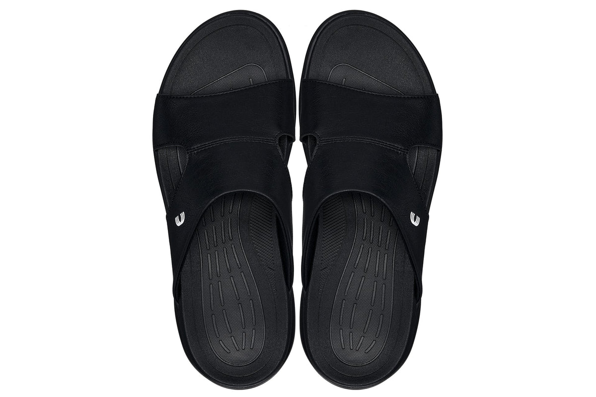 CALTO - X1655 - 2 Inches Taller (Black/Grainy Black)SandalsTorqelo.com