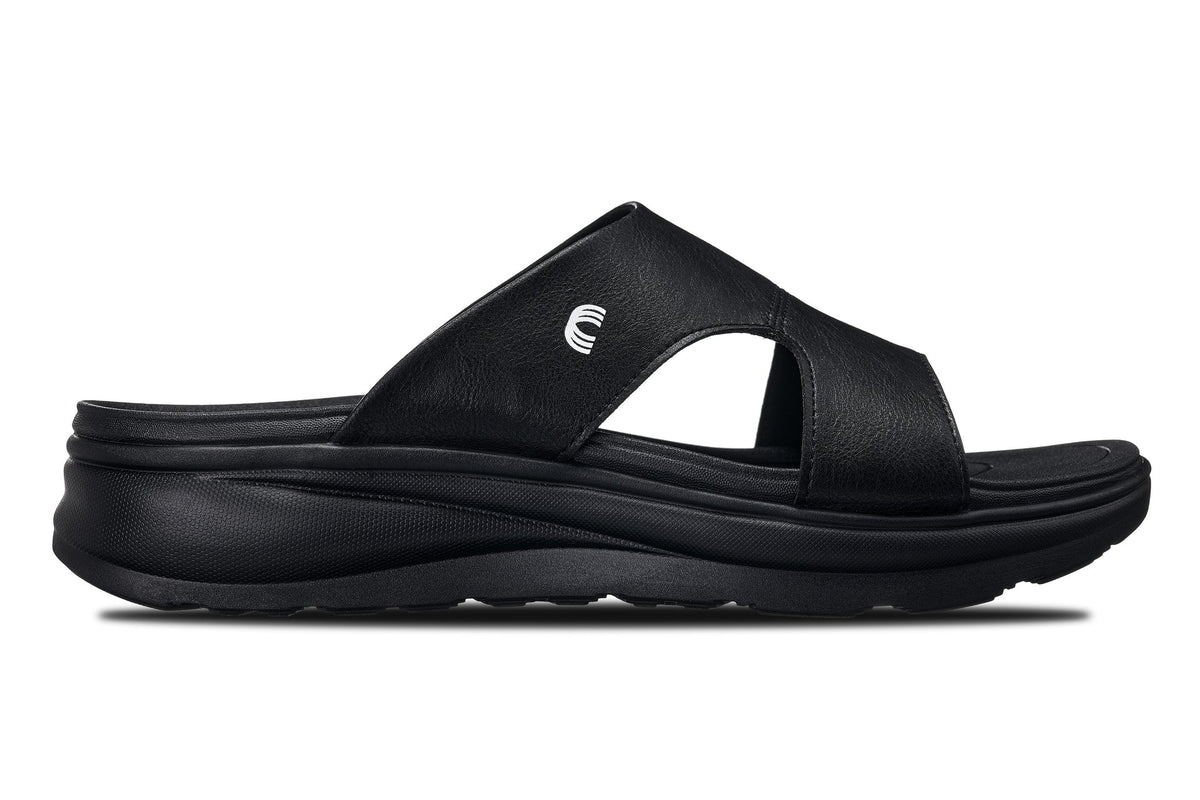 CALTO - X1655 - 2 Inches Taller (Black/Grainy Black)SandalsTorqelo.com