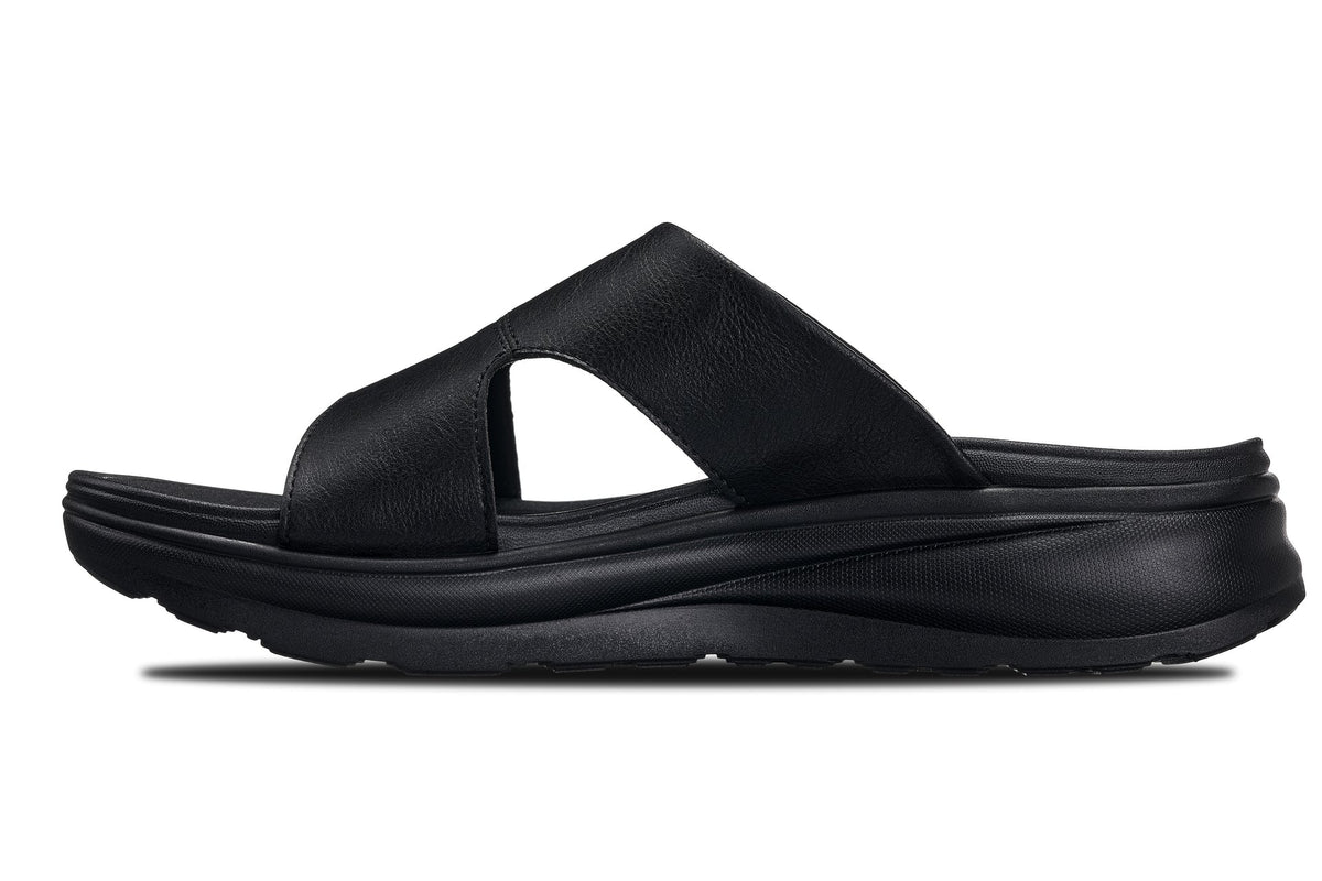 CALTO - X1655 - 2 Inches Taller (Black/Grainy Black)SandalsTorqelo.com