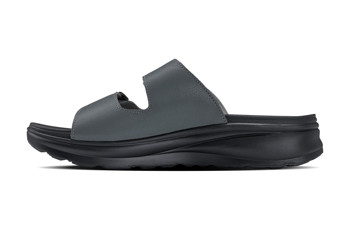 CALTO - X1661 - 2 Inches Taller (Iron Grey Buckle) - Dual Adjustable Buckle SandalsSandalsTorqelo.com
