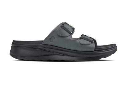 CALTO - X1661 - 2 Inches Taller (Iron Grey Buckle) - Dual Adjustable Buckle SandalsSandalsTorqelo.com