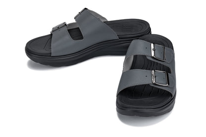 CALTO - X1661 - 2 Inches Taller (Iron Grey Buckle) - Dual Adjustable Buckle SandalsSandalsTorqelo.com
