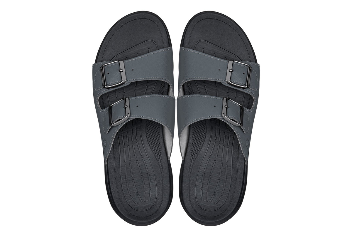 CALTO - X1661 - 2 Inches Taller (Iron Grey Buckle) - Dual Adjustable Buckle SandalsSandalsTorqelo.com