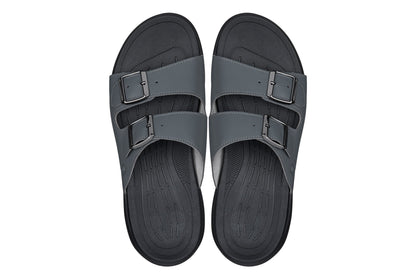 CALTO - X1661 - 2 Inches Taller (Iron Grey Buckle) - Dual Adjustable Buckle SandalsSandalsTorqelo.com