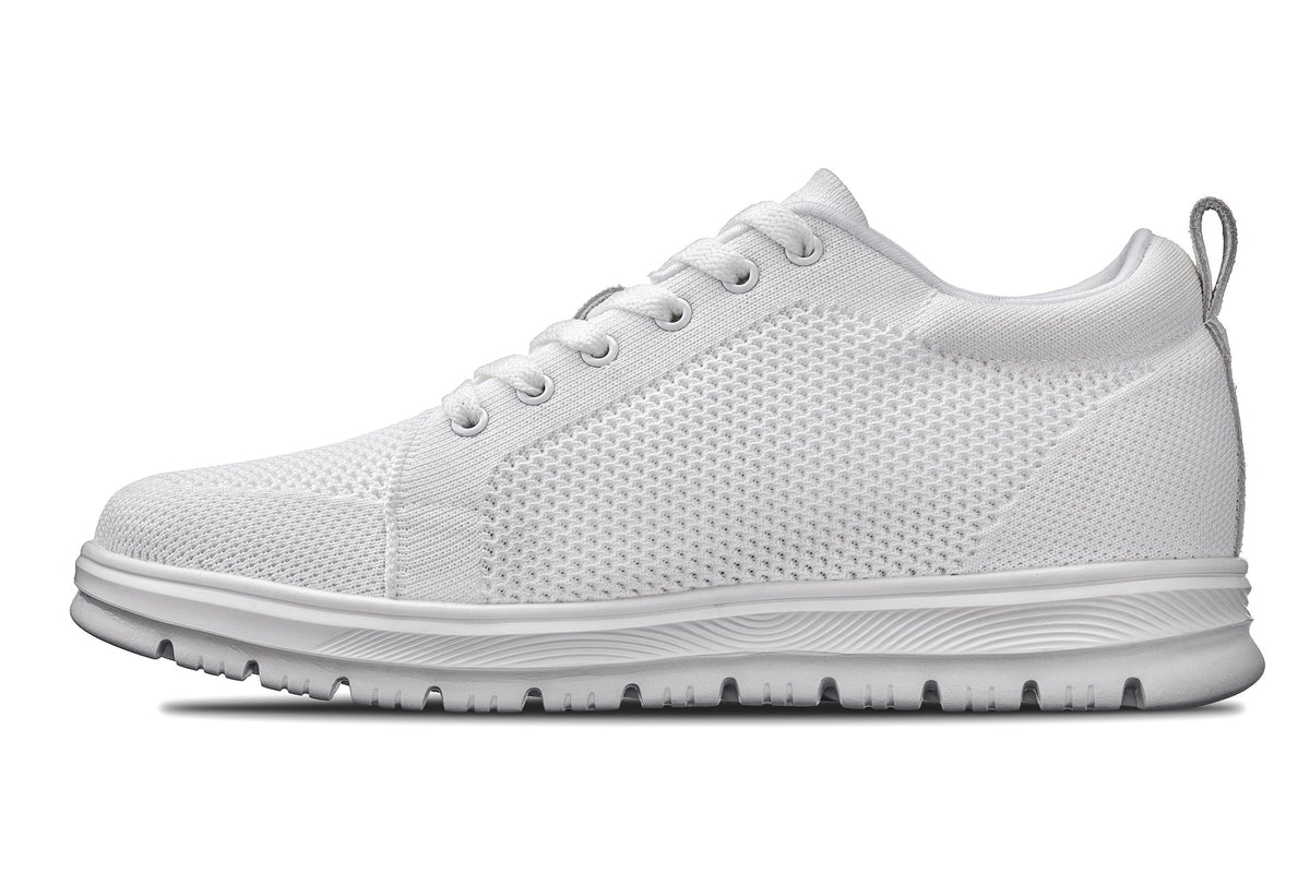 CALTO - X2321 - 2.4 Inches Taller (White/White Sole) - Lace Up Casual Sneaker - LightweightSneakers / AthleticsTorqelo.com