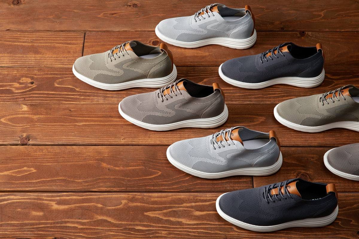 CALTO - X2639 - 2.8 Inches Taller (Khaki Green/Brown) - Lace Up Casual Walker - LightweightCasualTorqelo.com