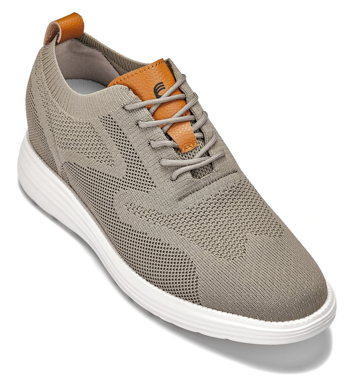 CALTO - X2639 - 2.8 Inches Taller (Khaki Green/Brown) - Lace Up Casual Walker - LightweightCasualTorqelo.com