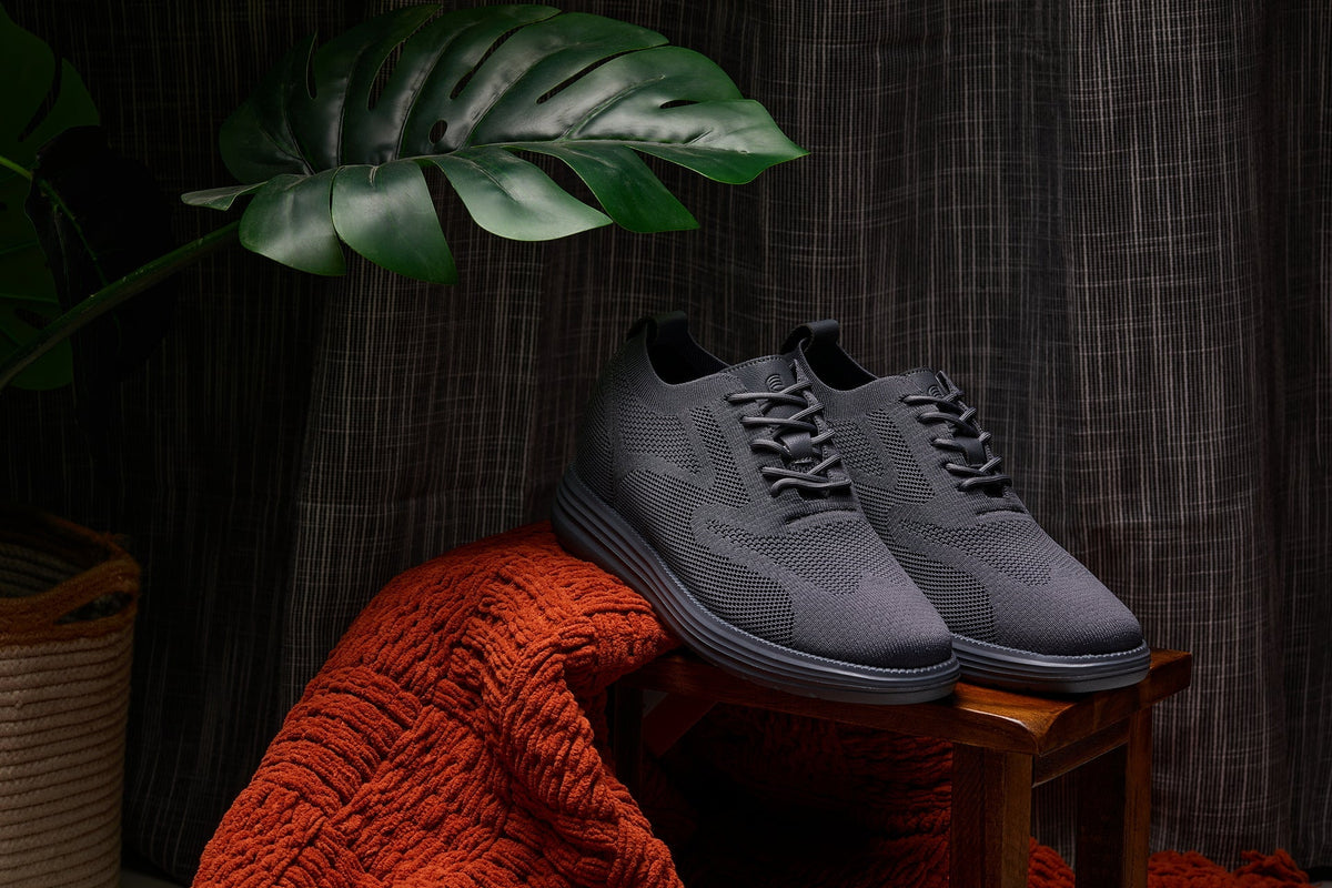 CALTO - X2641 - 2.8 Inches Taller (Iron/Dark Grey Sole) - Lace Up Casual Walker - LightweightCasualTorqelo.com