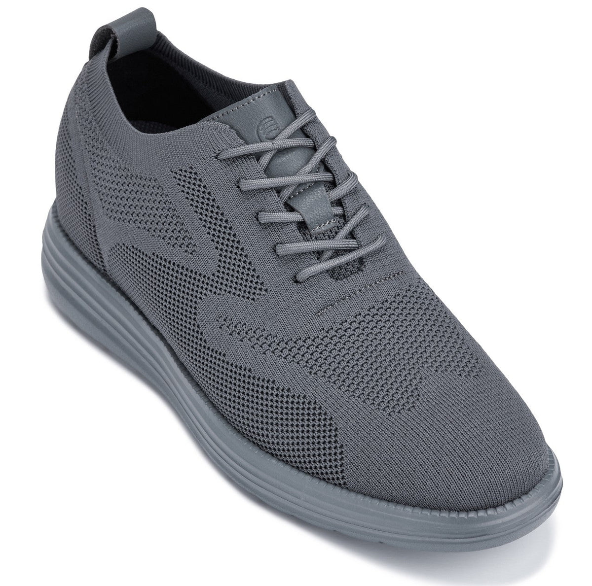 CALTO - X2641 - 2.8 Inches Taller (Iron/Dark Grey Sole) - Lace Up Casual Walker - LightweightCasualTorqelo.com