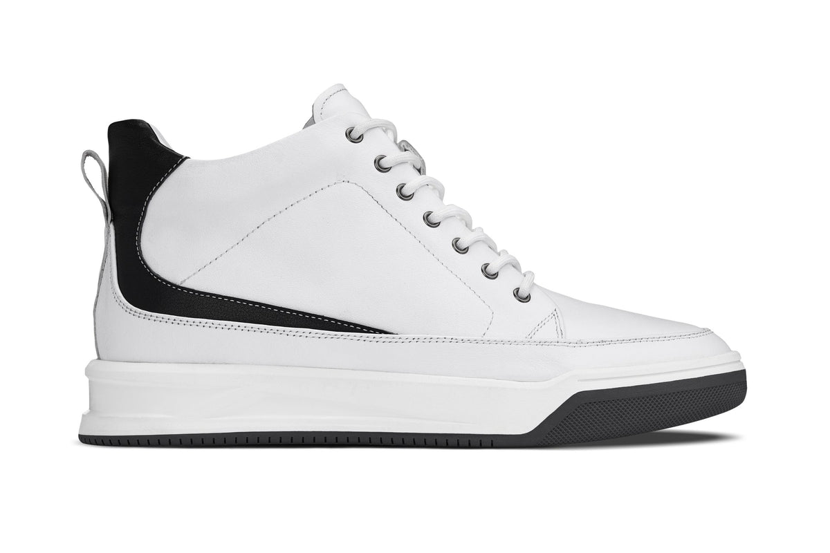 CALTO - Y7151 - 2.6 Inches Taller (Off-White) - Leather Ankle Top Sneak-BootSneakers / AthleticsTorqelo.com