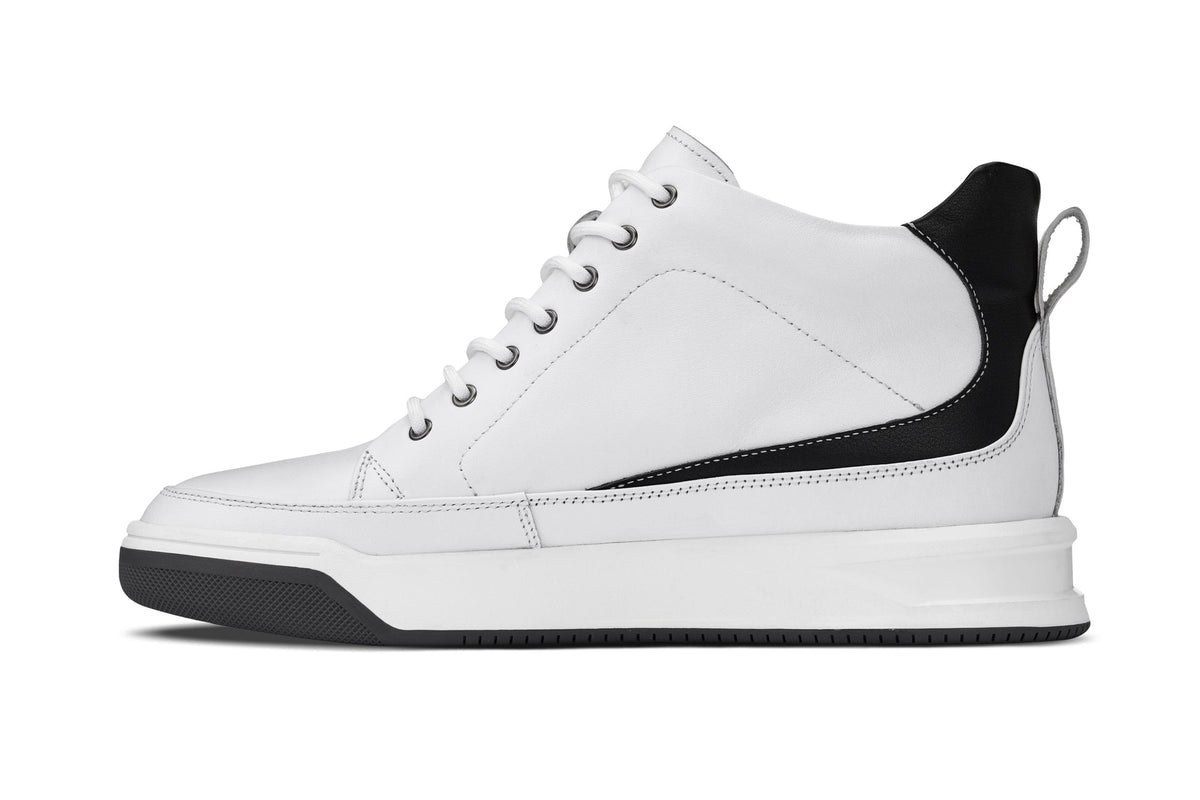 CALTO - Y7151 - 2.6 Inches Taller (Off-White) - Leather Ankle Top Sneak-BootSneakers / AthleticsTorqelo.com