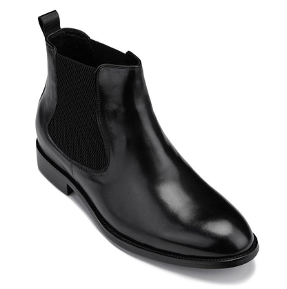 CALTO - Y72230 - 2.8 Inches Taller (Black) - Chelsea BootsBootsTorqelo.com