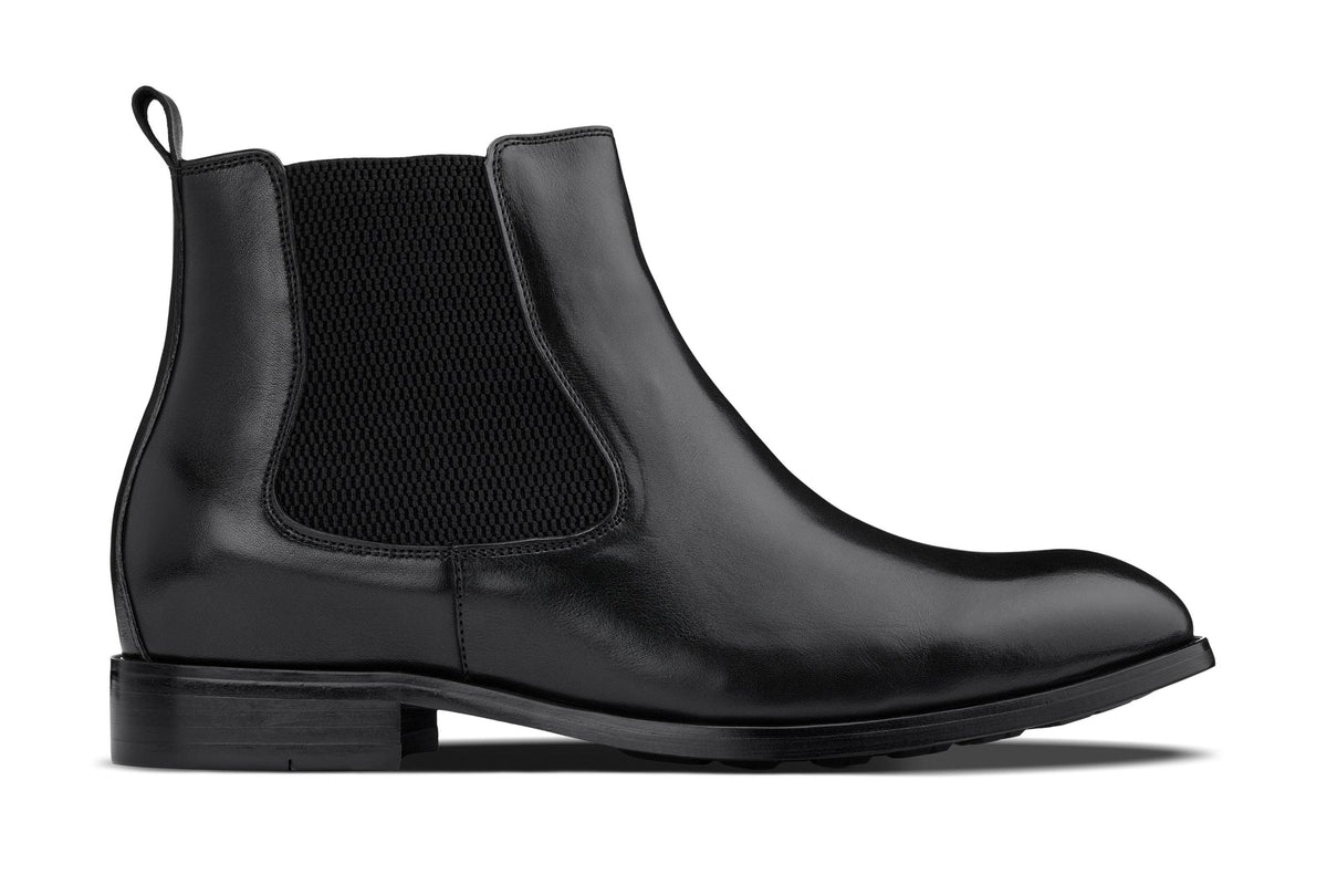 CALTO - Y72230 - 2.8 Inches Taller (Black) - Chelsea BootsBootsTorqelo.com