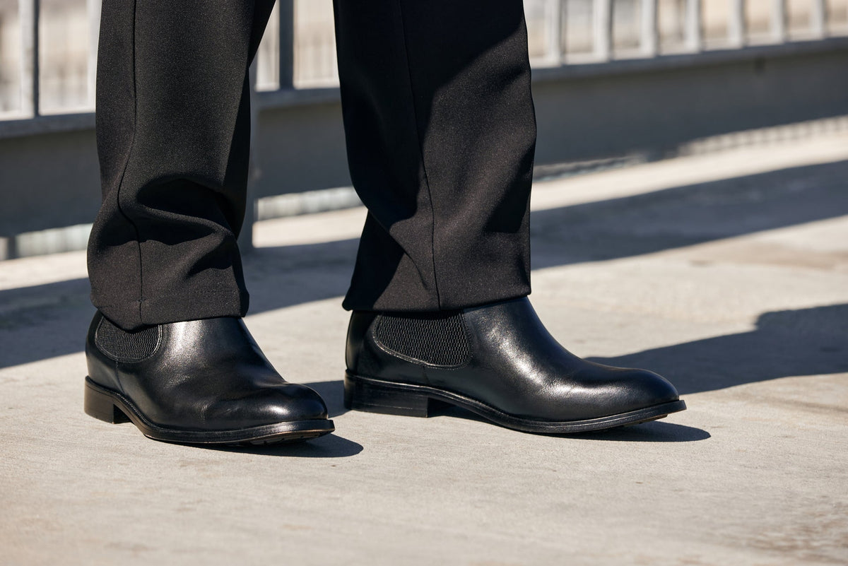 CALTO - Y72230 - 2.8 Inches Taller (Black) - Chelsea BootsBootsTorqelo.com