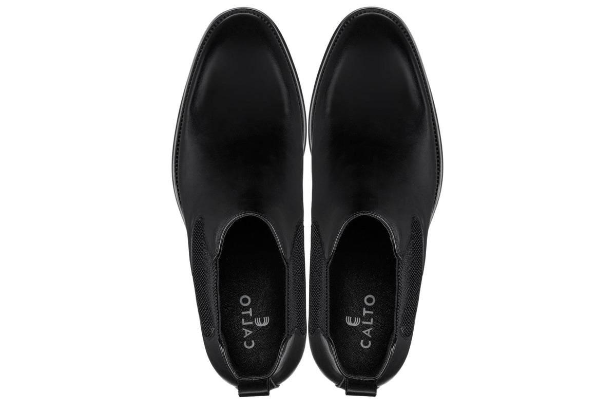 CALTO - Y72230 - 2.8 Inches Taller (Black) - Chelsea BootsBootsTorqelo.com