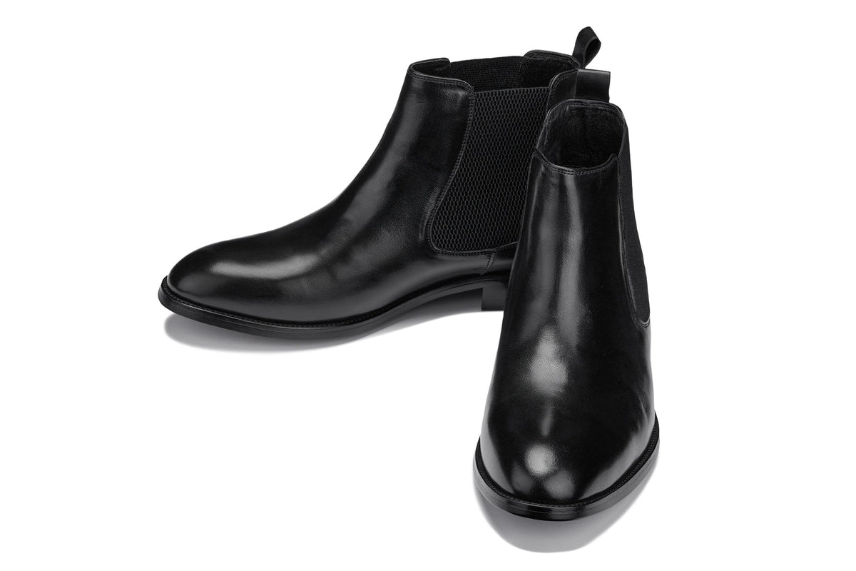 CALTO - Y72230 - 2.8 Inches Taller (Black) - Chelsea BootsBootsTorqelo.com