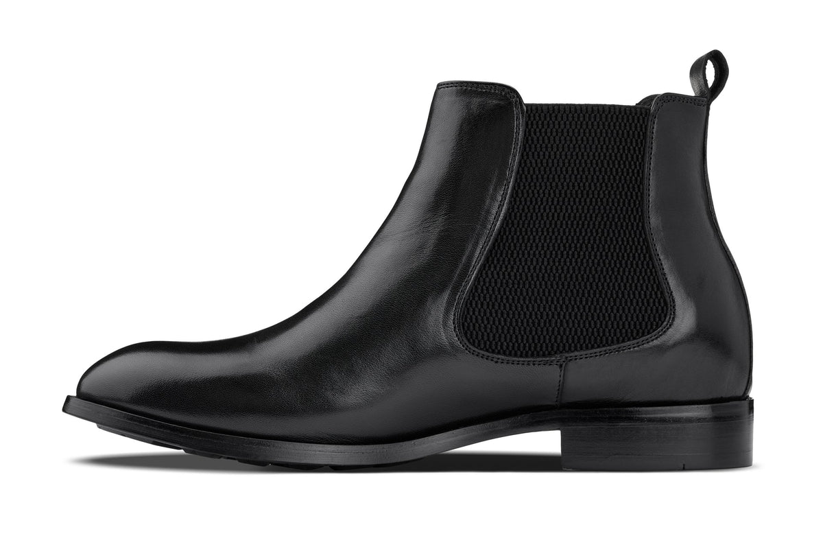 CALTO - Y72230 - 2.8 Inches Taller (Black) - Chelsea BootsBootsTorqelo.com
